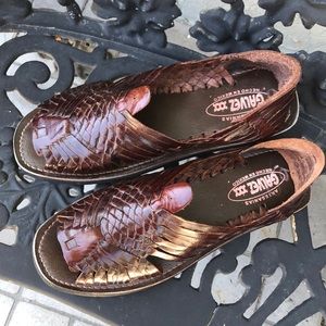 Ox blood leather huarache